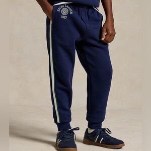 Polo Ralph Lauren Big Boy Logo Fleece Jogger Pant Size L Used